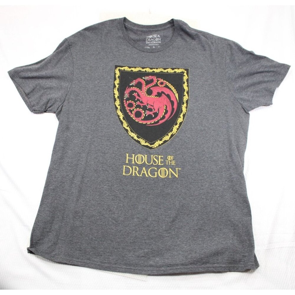 GOT Game Of Thrones House Of The Dragon Gray T-Shirt XL